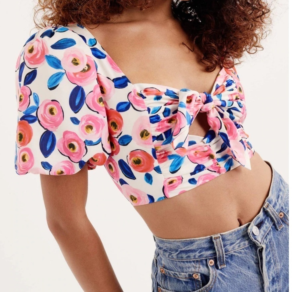 For Love & Lemons “Gianna Crop Top” Size Small Excellent Condition! - Picture 4 of 12